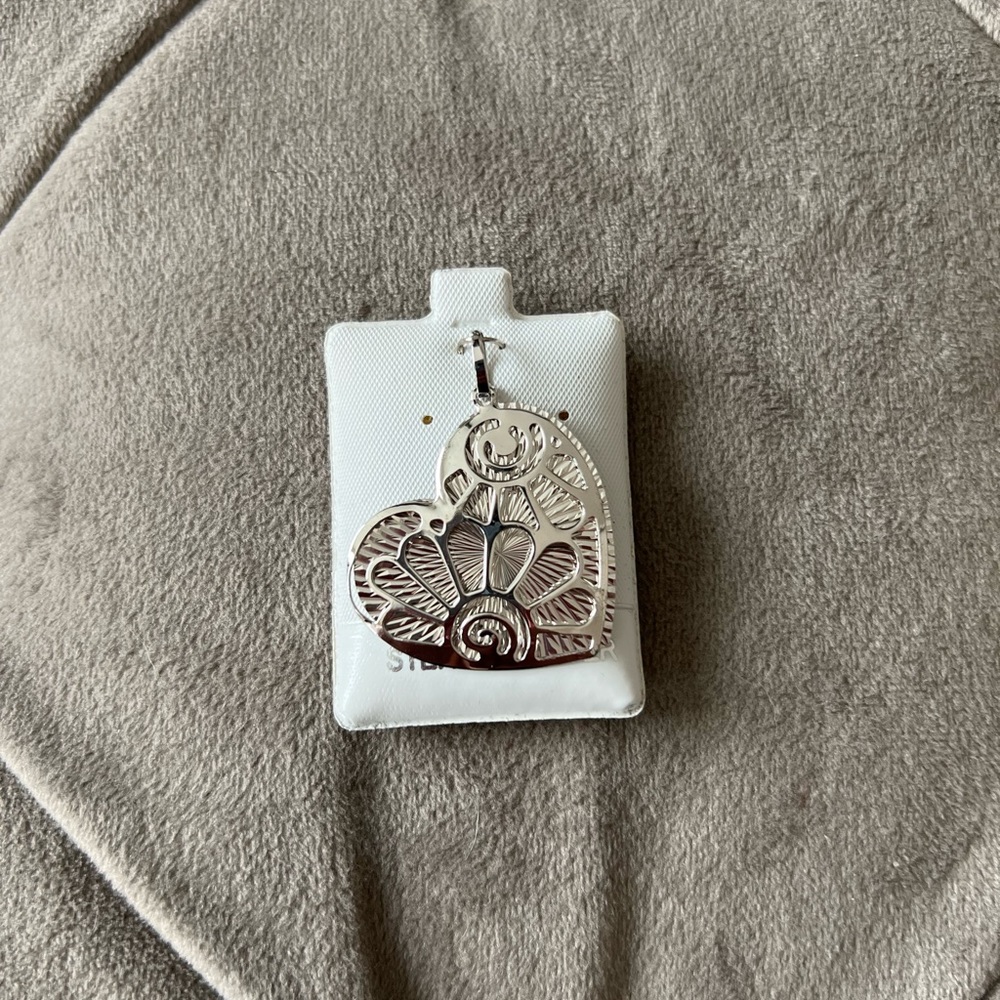 Sterling Silver Double Heart Pendant